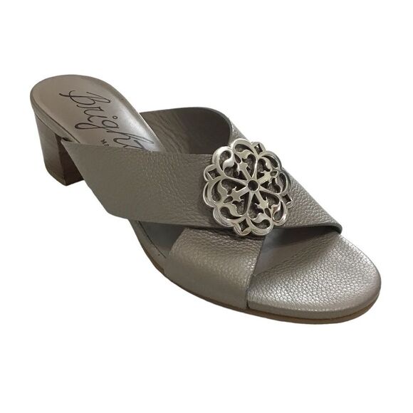 Brighton Alison Block Heel Mules Shoe Size 7 - Picture 1 of 8